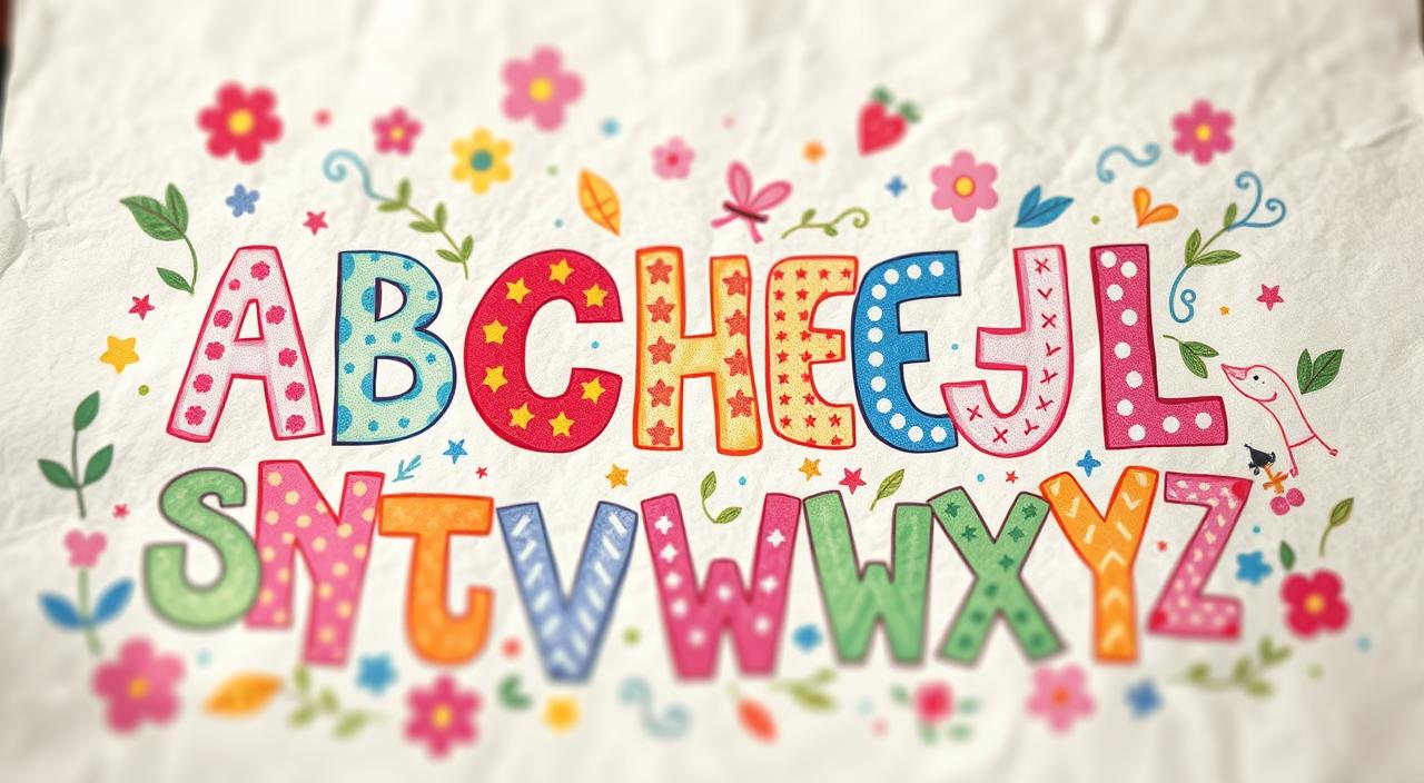 alfabeto ilustrado para imprimir